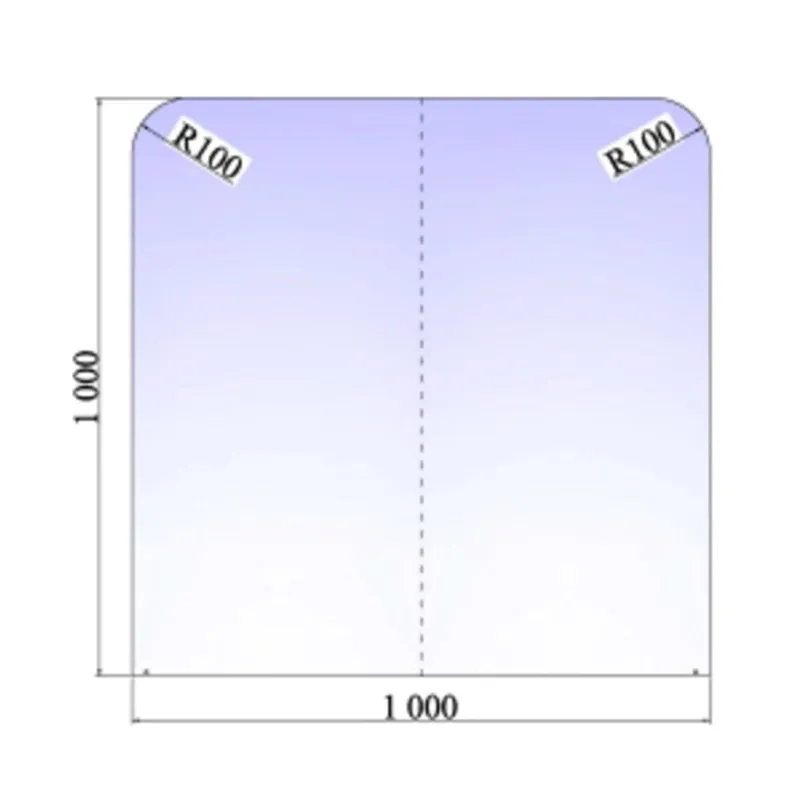 Bottenplatta i stål1000 x 1000