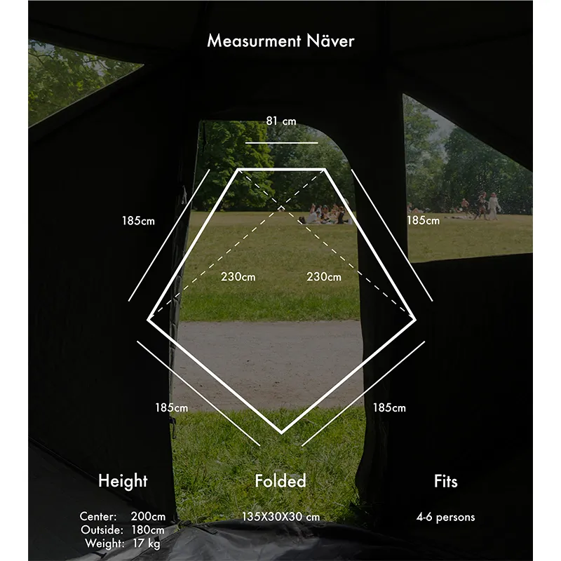 Bastutält Näver Basic